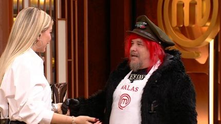 Wanda Nara con Walas en MasterChef Celebrity.
