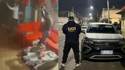 El robo quedó filmado.