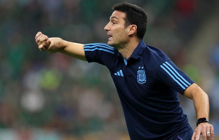 Scaloni, maravillado con el 10.