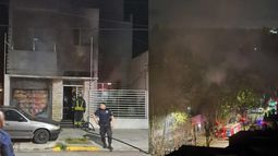 Se generó una inmensa nube de humo que pudo verse desde distintas partes de Lomas.