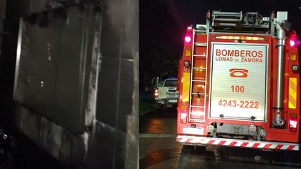 El baño de la casa quedó destruido y los bomberos evitaron un desastre mayor.