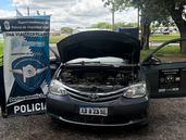 El auto incautado al vecino de Lomas.