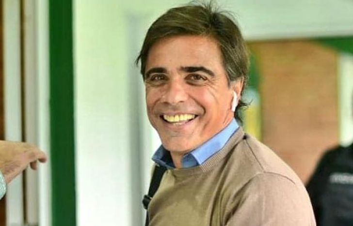 Sanguinetti, hombre del club, feliz por la victoria.