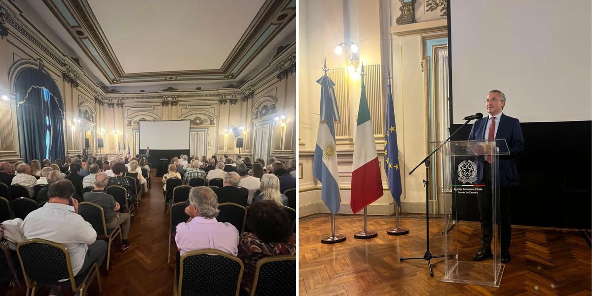 El Salón Dorado de la Sociedad Italiana Unión y Estrella de Lomas recibió a una gran cantidad de vecinos.