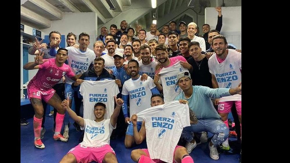 El plantel Celeste siempre se mostró solidario ante el futbolista.