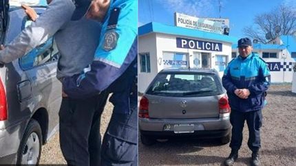 El momento de la detención.