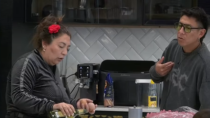 Pincoya y Brian Sarmiento en Gran Hermano Generación Dorada.&nbsp;