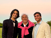 Gustavo Yankelevich y sus nietos.&nbsp;