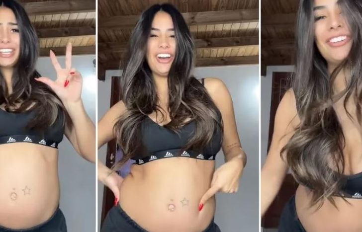 Mostró su panza de 14 semanas hace apenas unos días atrás.