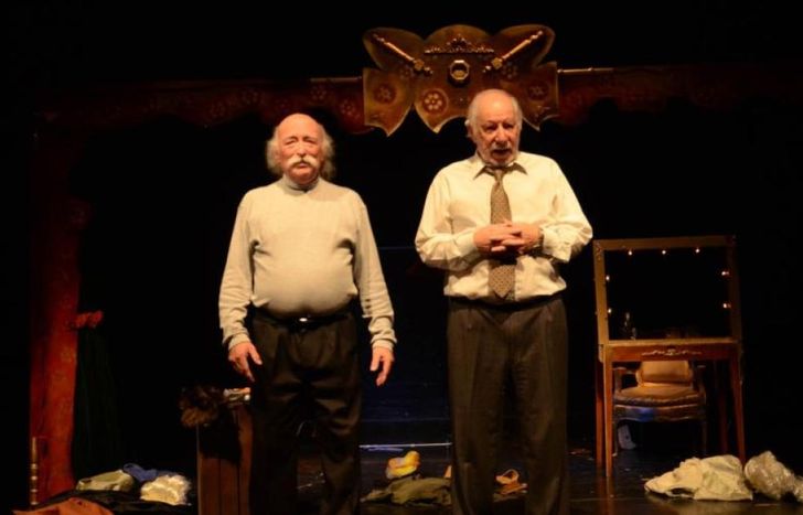 Eduardo Nicolau y Eduardo Uranga, en escena.