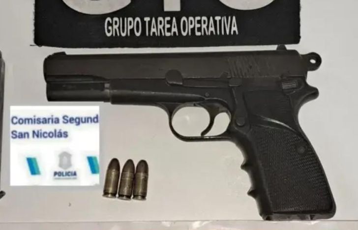 El arma incautada por la Policía.