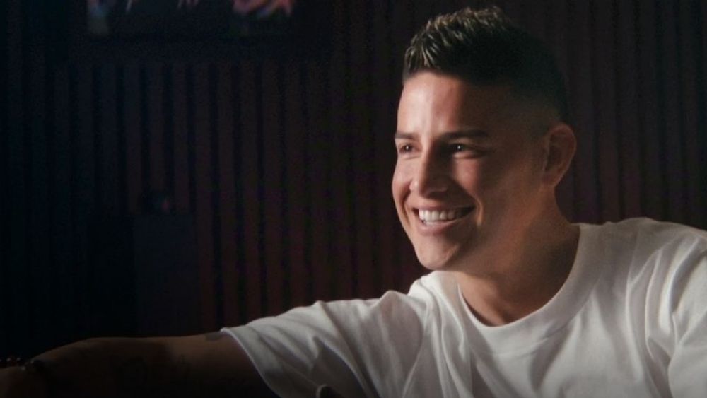 James Rodríguez recordó su paso por Banfield en la serie de Netflix.