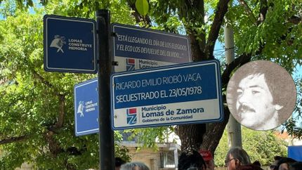 Ricardo Emilio Riobó tiene su esquina por la memoria en Lomas. Ricardo Emilio Riobó tiene su esquina por la memoria en Lomas.