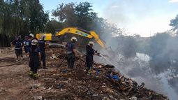 Del operativo participaron cinco dotaciones y 15 bomberos.