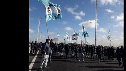 esta mañana cortaron el Puente La Noria.