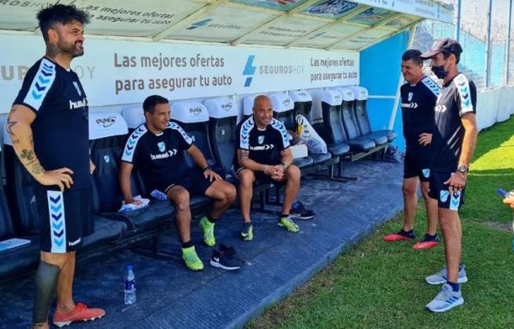 Aguirre y Quiñónez, satisfechos con el equipo.