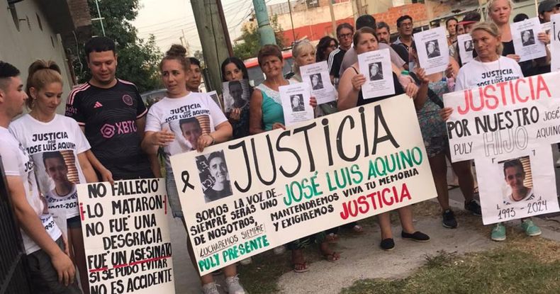 Una de las marchas para pedir justicia por José Luis Aquino.