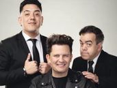 Iván Ramírez, Darío Lopilato y Leo Raff, juntos.