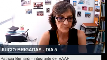 Patricia Bernardi, en la audiencia de la semana pasada.