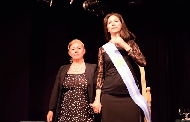 En escena.