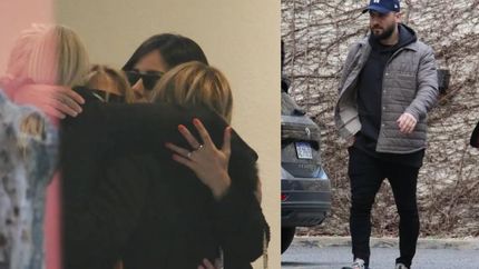 Sus amigos y su hermano Ezequiel llegaron muy temprano al último adiós para Silvina Luna.