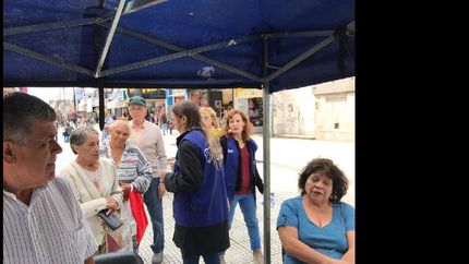 la campaña tuvo lugar en la peatonal laprida.
