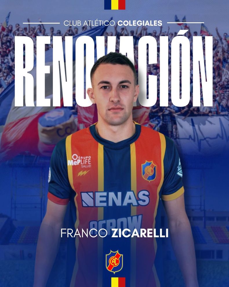 Zicarelli dejó Talleres de Escalada y firmó por tres años con Colegiales.