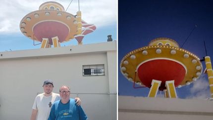 el plato volador de pasco: el tanque que volvio a brillar en lomas