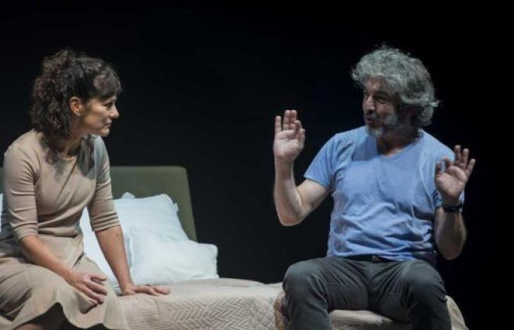 Los actores, en escena.