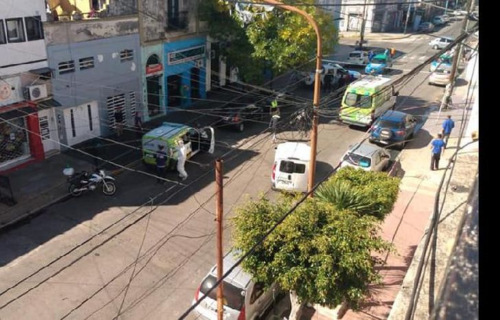 El hecho tuvo lugar sobre la calle Maipú, en el centro de Banfield, el último jueves.