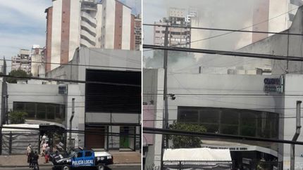 humo y susto en un centro medico de lomas: que paso