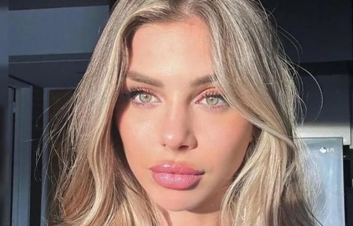 Romina Malaspina se animó a las frías aguas.