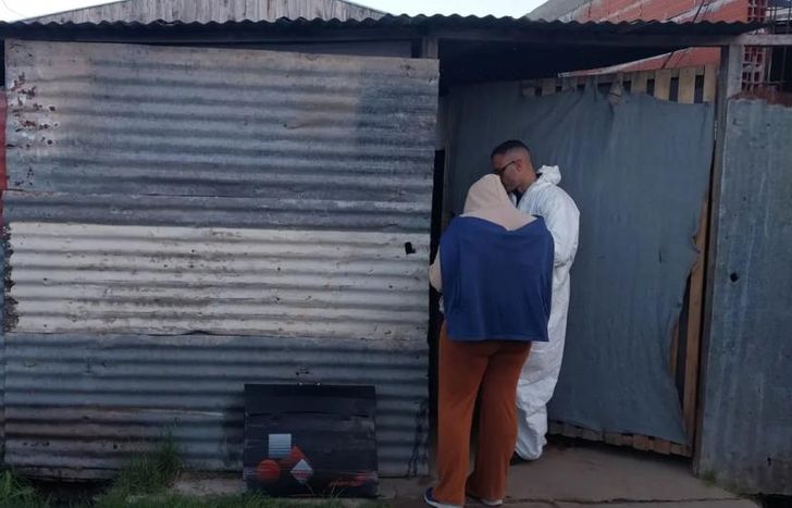 El lugar donde ocurrió el doble crimen.