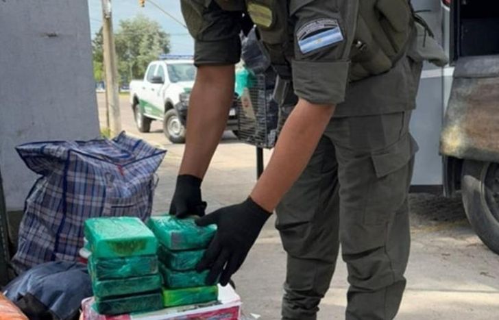 Incautaron 18 kilos de cocaína.