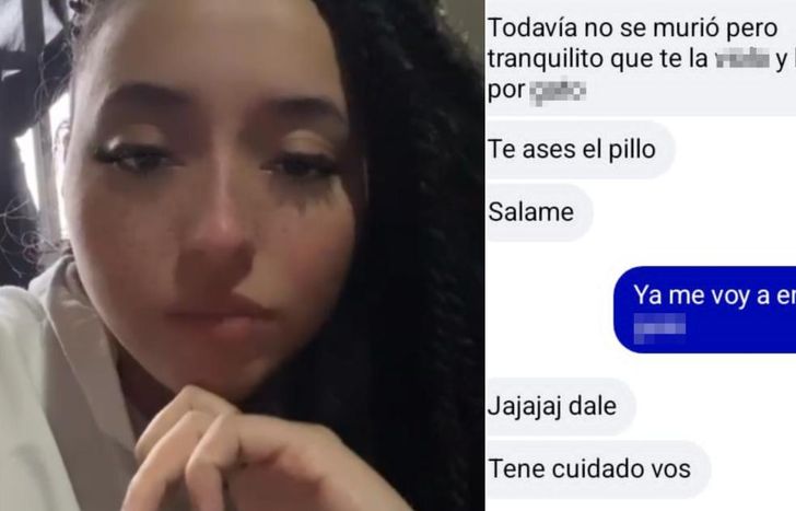 La joven compartió un video para alertar a sus seguidores y allegados.
