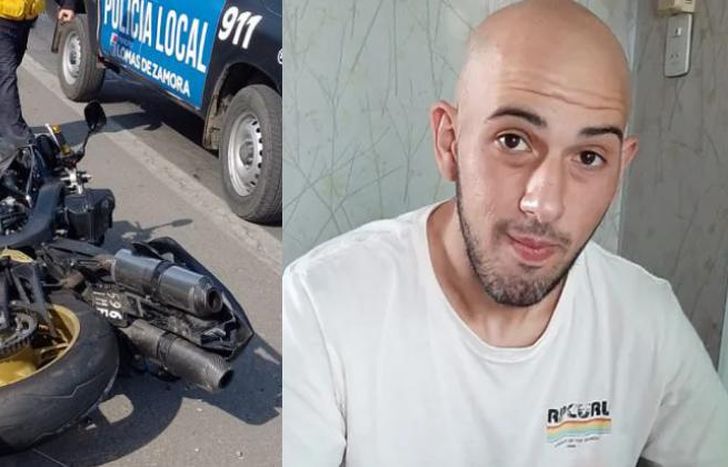 Emiliano había chocado con su moto en Camino Negro.