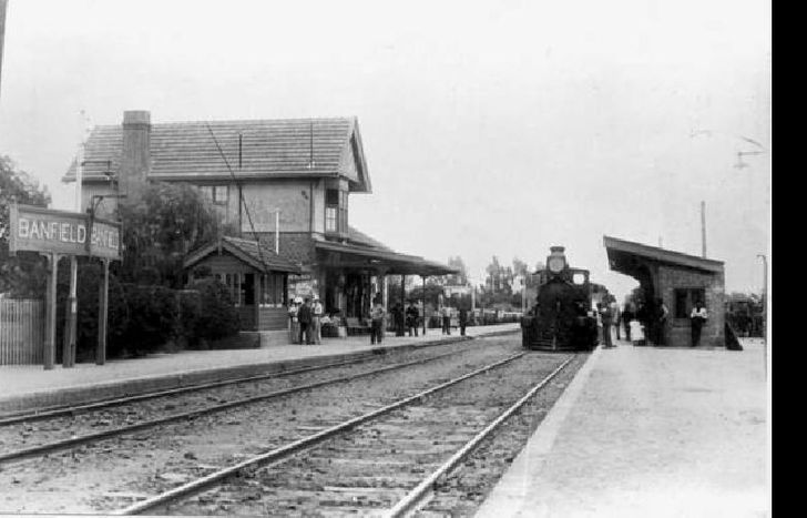 la antigua estación, en el siglo XIX.
