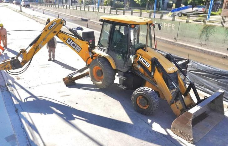 Las obras se realizan en conjunto con el Gobierno de la Provincia.