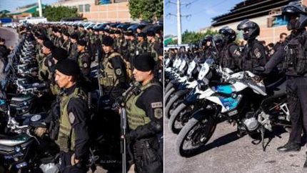 Las tareas de prevención contaron con una importante presencia policial.