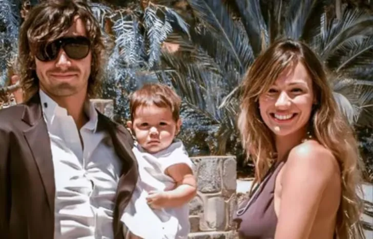 La pequeña Blanca, con Benjamín Vicuña y Pampita.&nbsp;