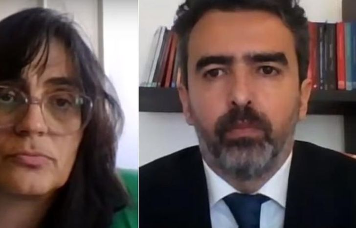Los fiscales Ana Oberlin y Gonzalo Miranda expusieron en la jornada.