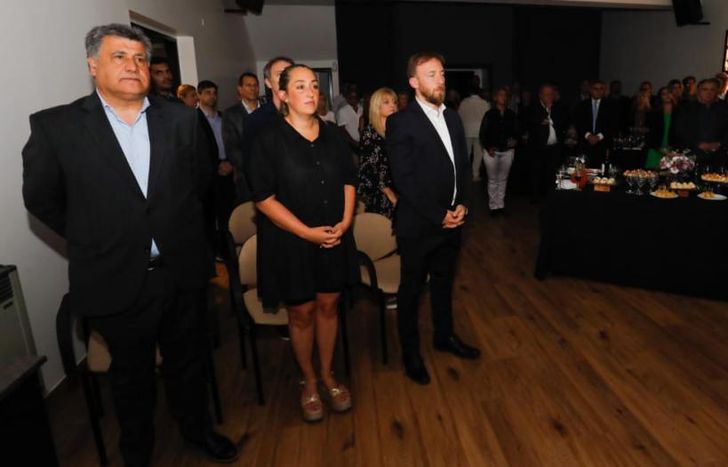 El brindis se realizó ayer con autoridades municipales y provinciales.