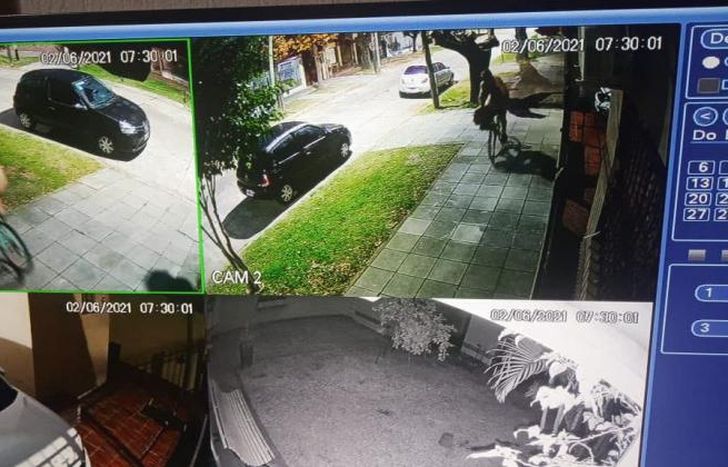 Todo quedó registrado gracias a la cámara de la casa de Facundo.