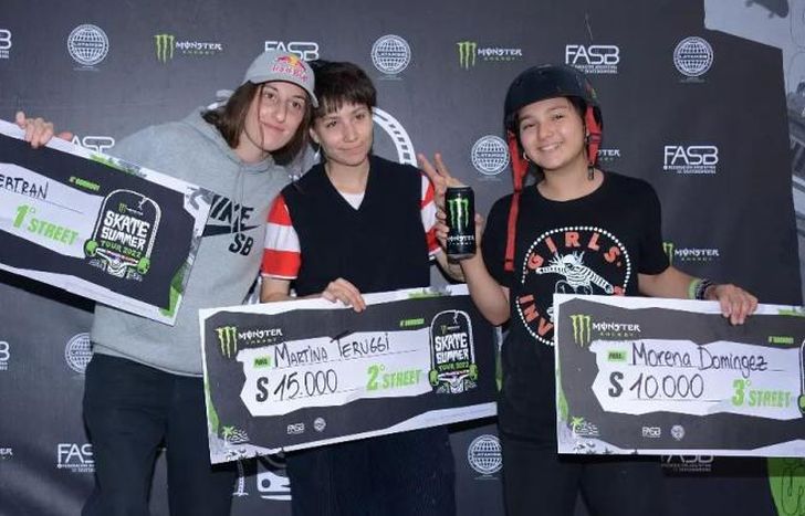 Morena sigue sumando podios en los skatepark del país.