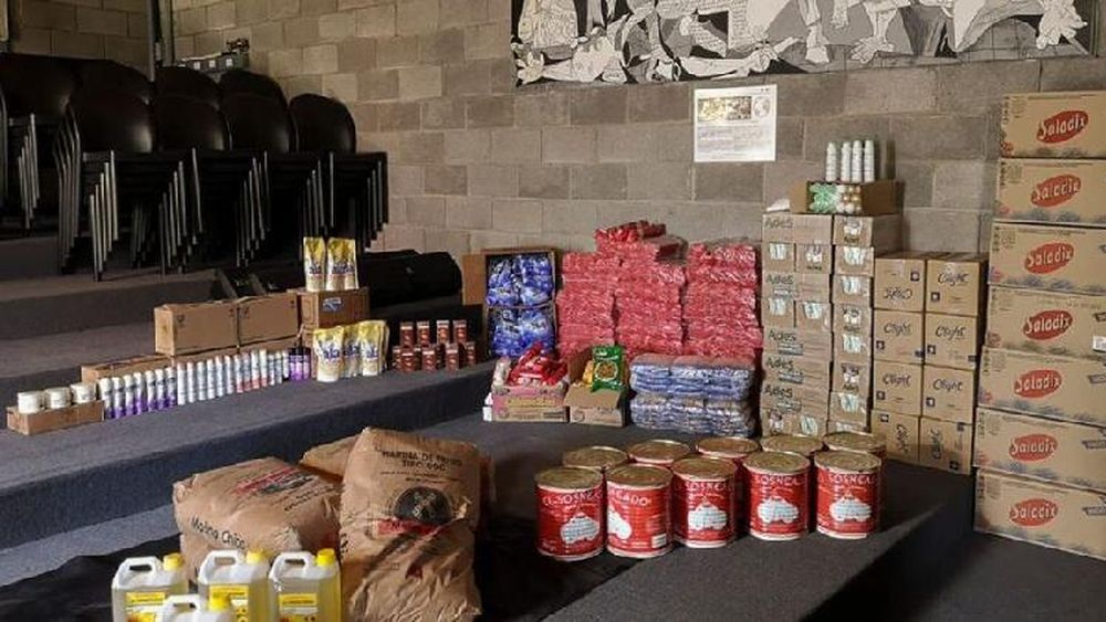 Colaboraron con comida en doce instituciones de ayuda social.