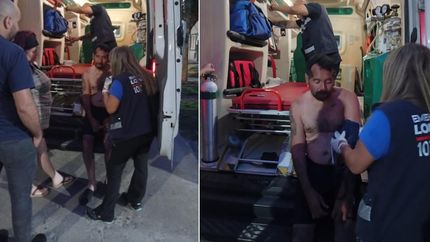Personal de Emergencias 107 atendió a la víctima.
