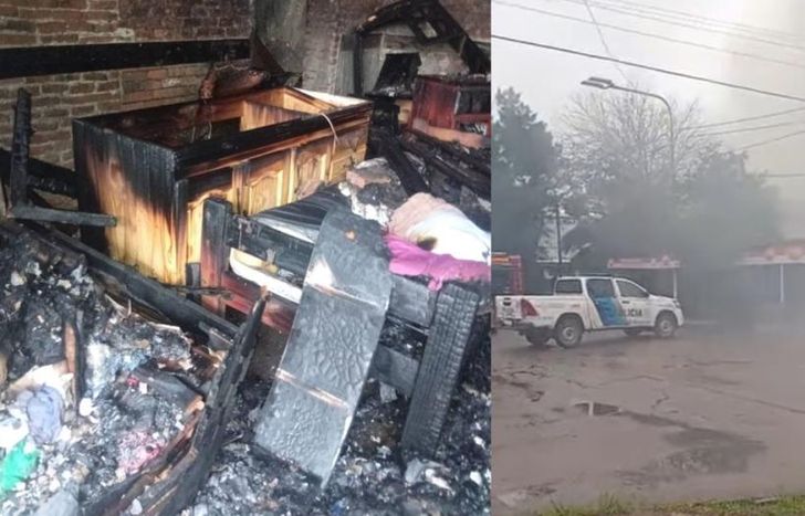 El incendio provocó importantes daños materiales.