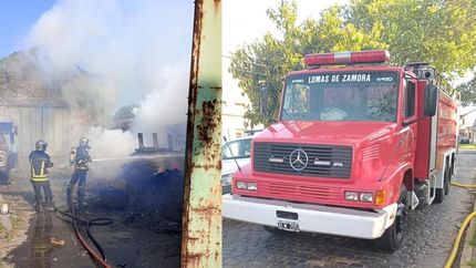 El incendio puso en alerta al barrio. El incendio puso en alerta al barrio.