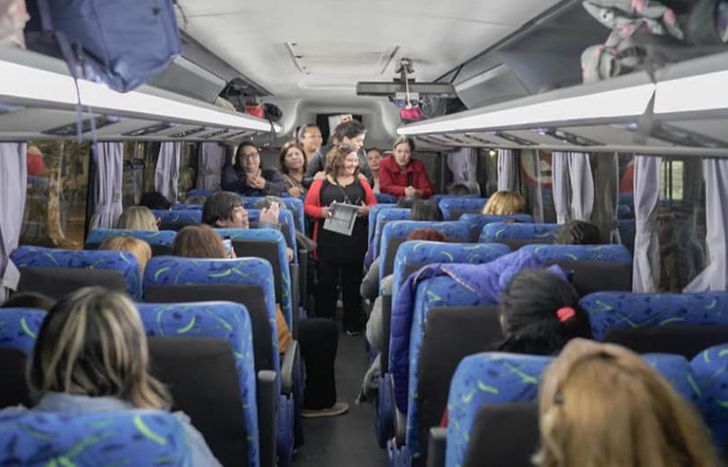Un total de 96 mujeres viajaron al Complejo Turístico Embalse de Río Tercero.
