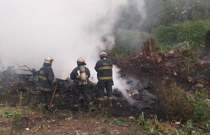 Los Bomberos Voluntarios de Lomas controlaron la situación.